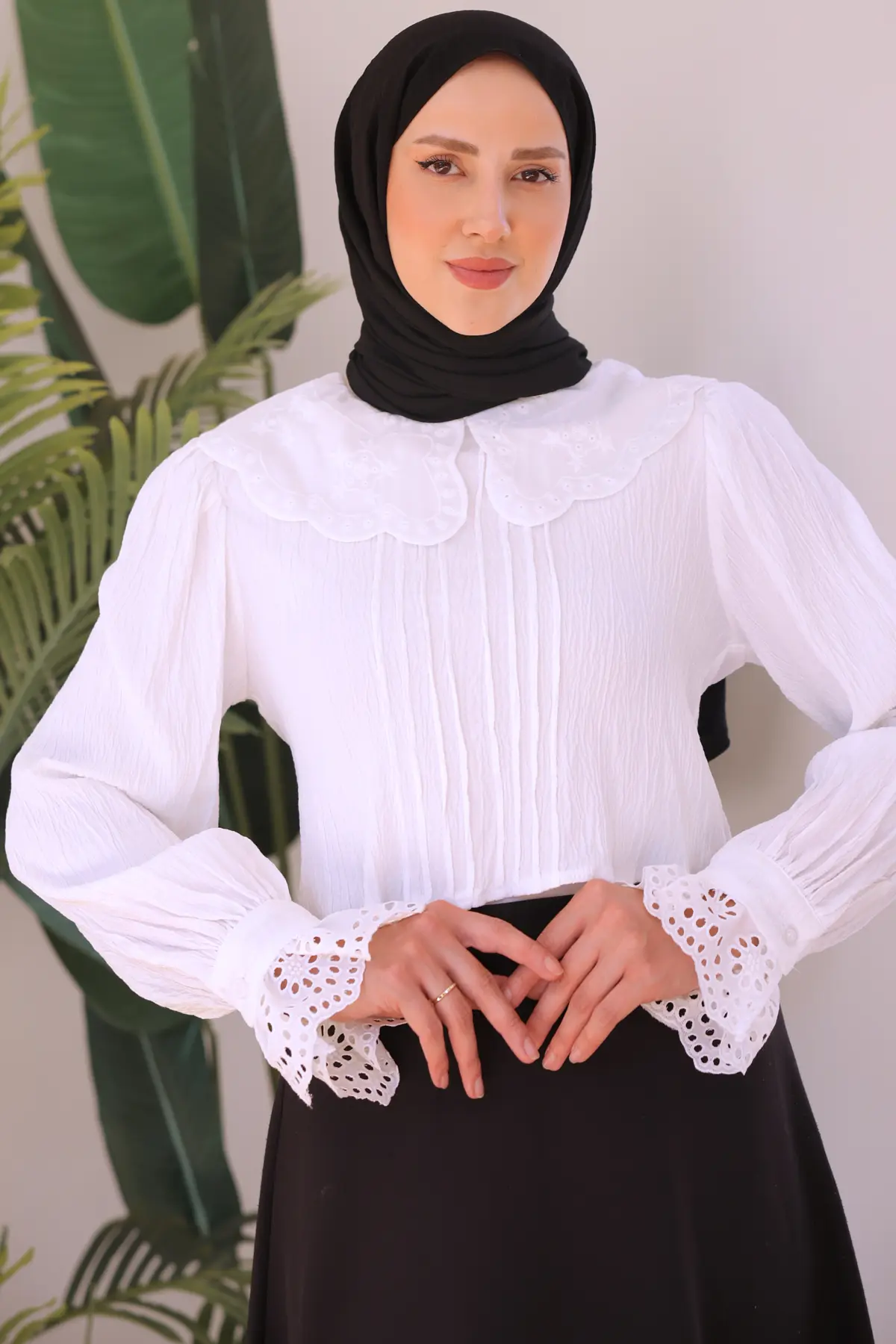 Baby Collar Short Shirt-detail