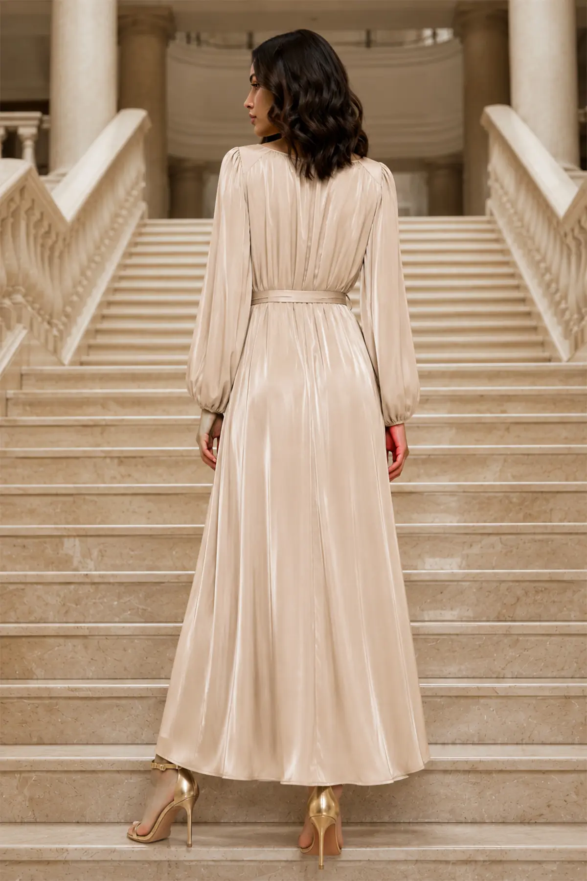Balloon Sleeve Dress-detail