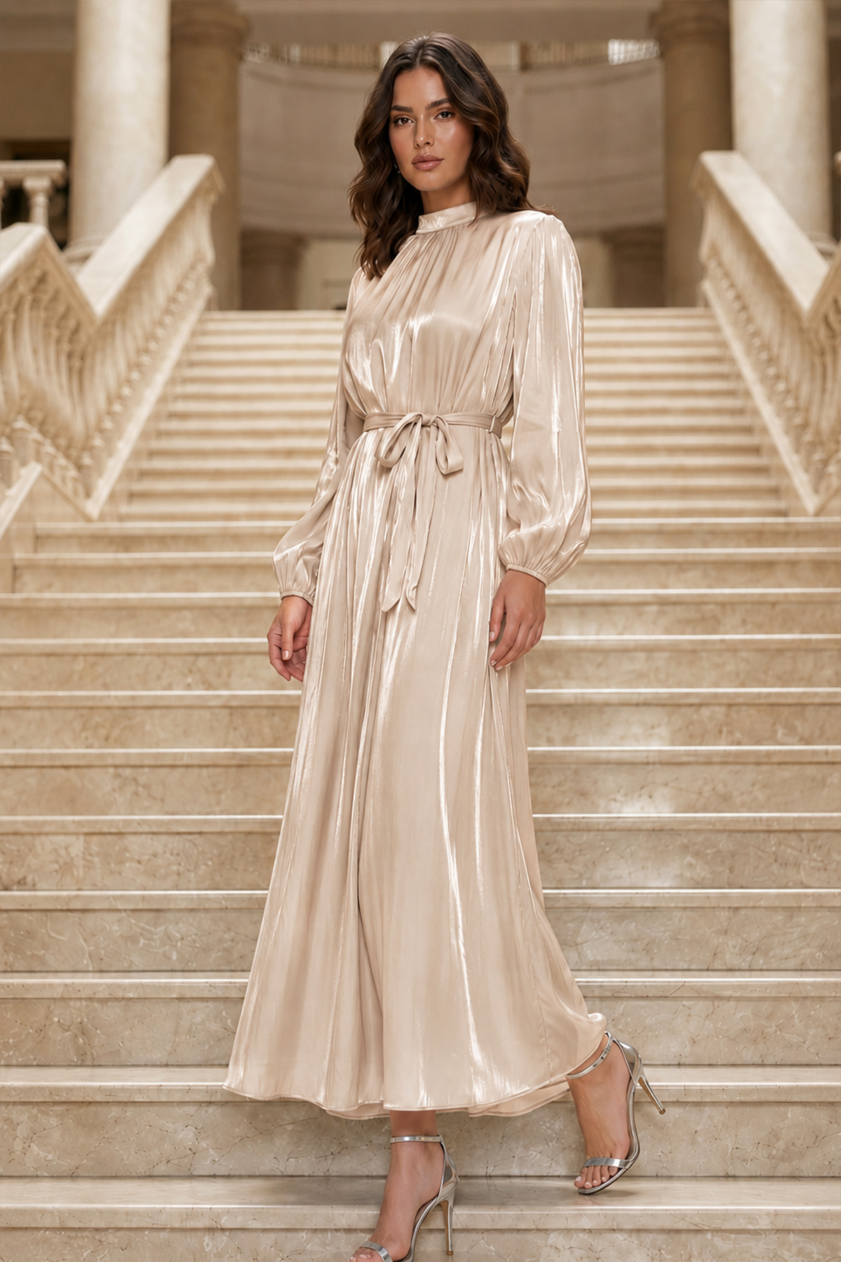 Balloon Sleeve Dress