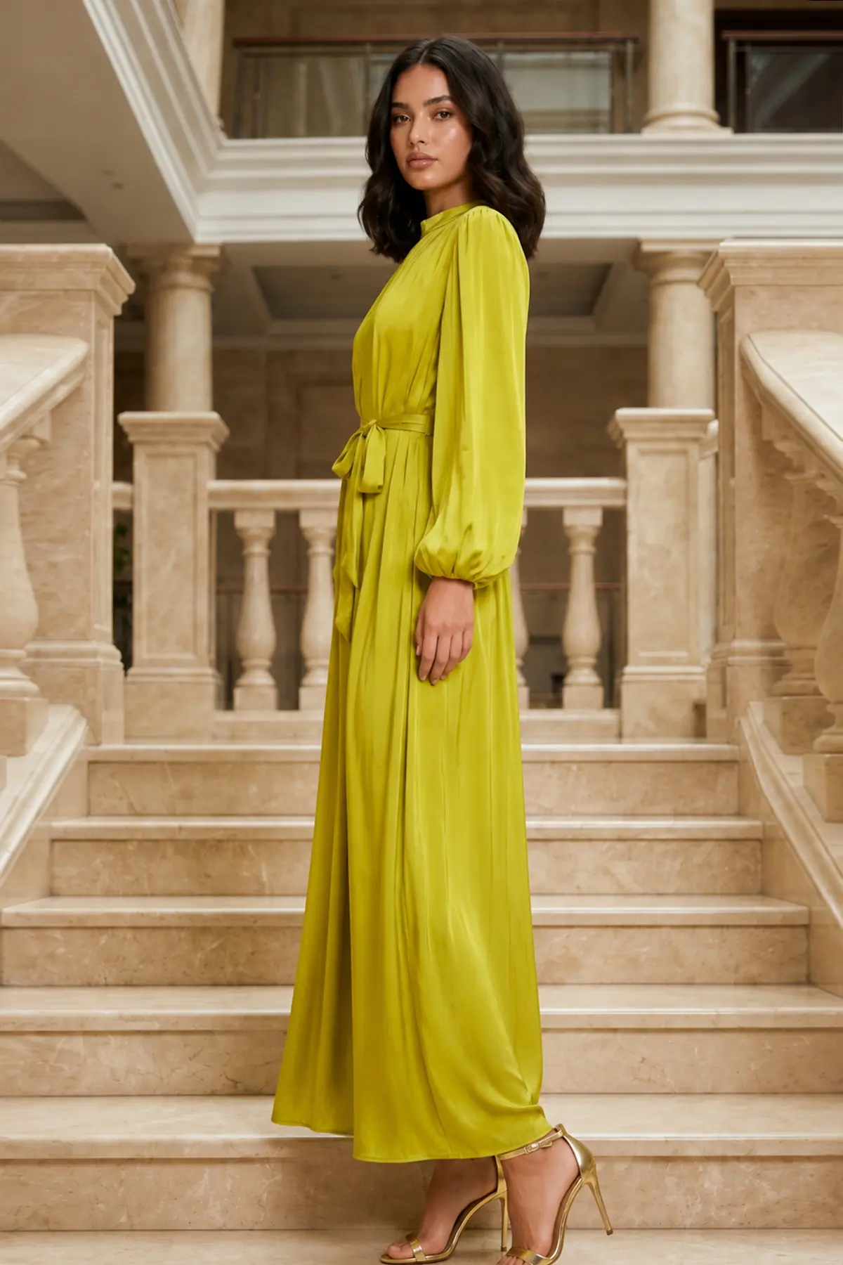 Balloon Sleeve Dress-detail