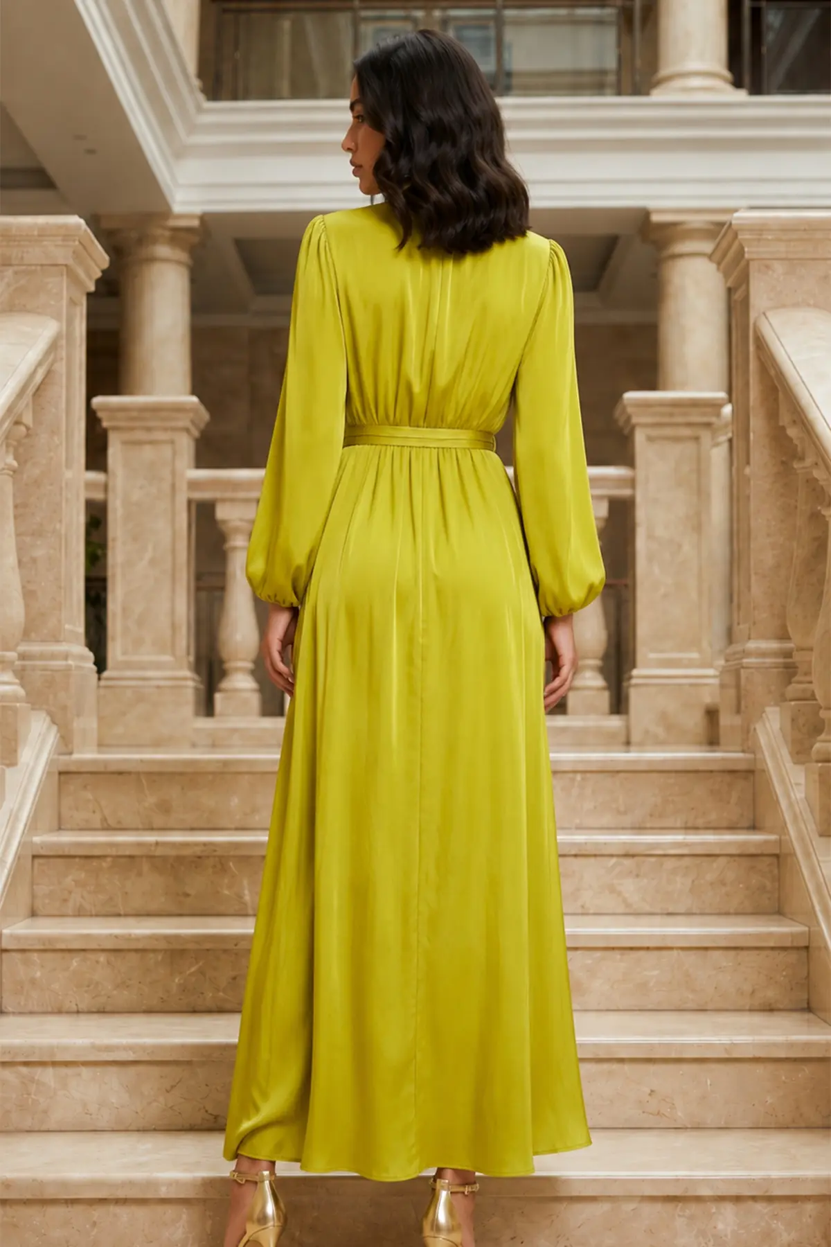 Balloon Sleeve Dress-detail