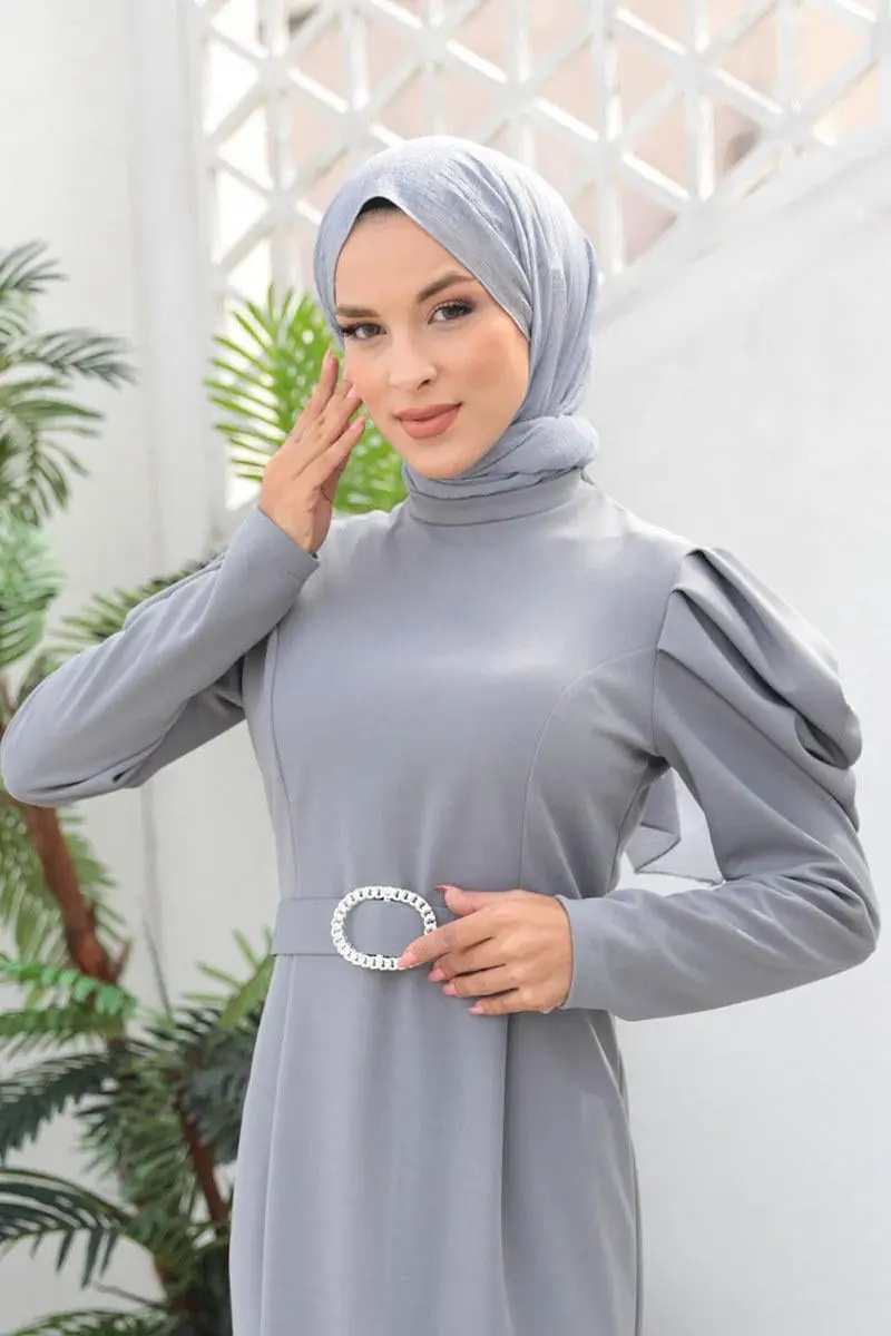 Balloon Sleeve Dress-detail