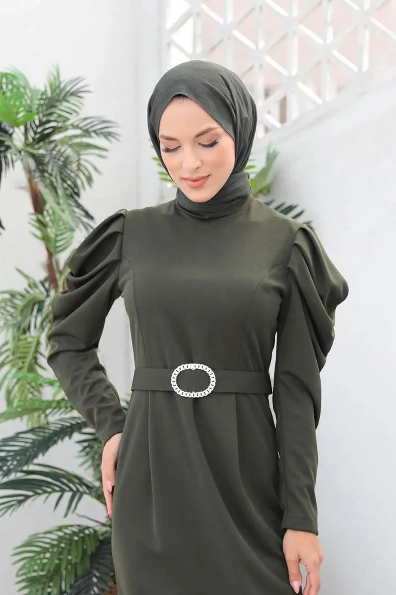 Balloon Sleeve Dress-detail