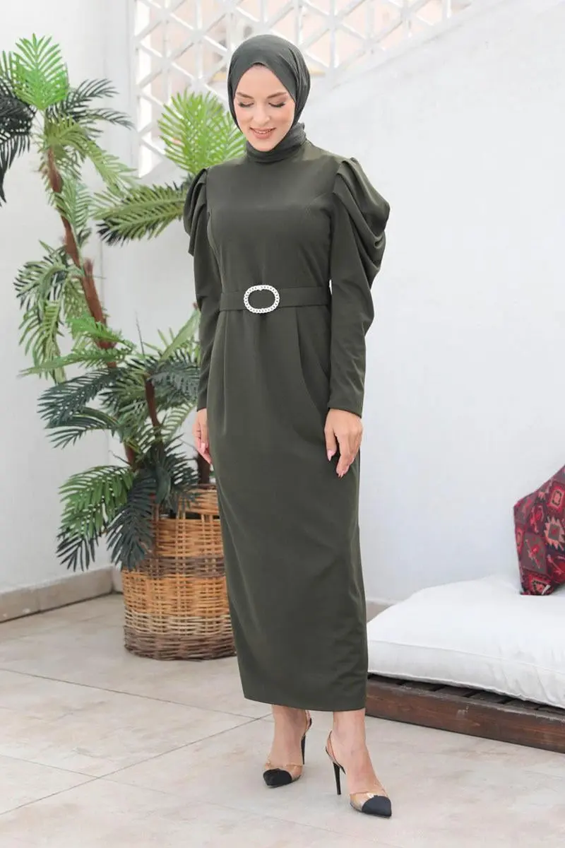 Balloon Sleeve Dress-detail