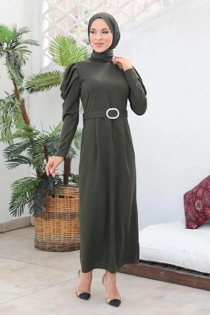 Balloon Sleeve Dress-detail