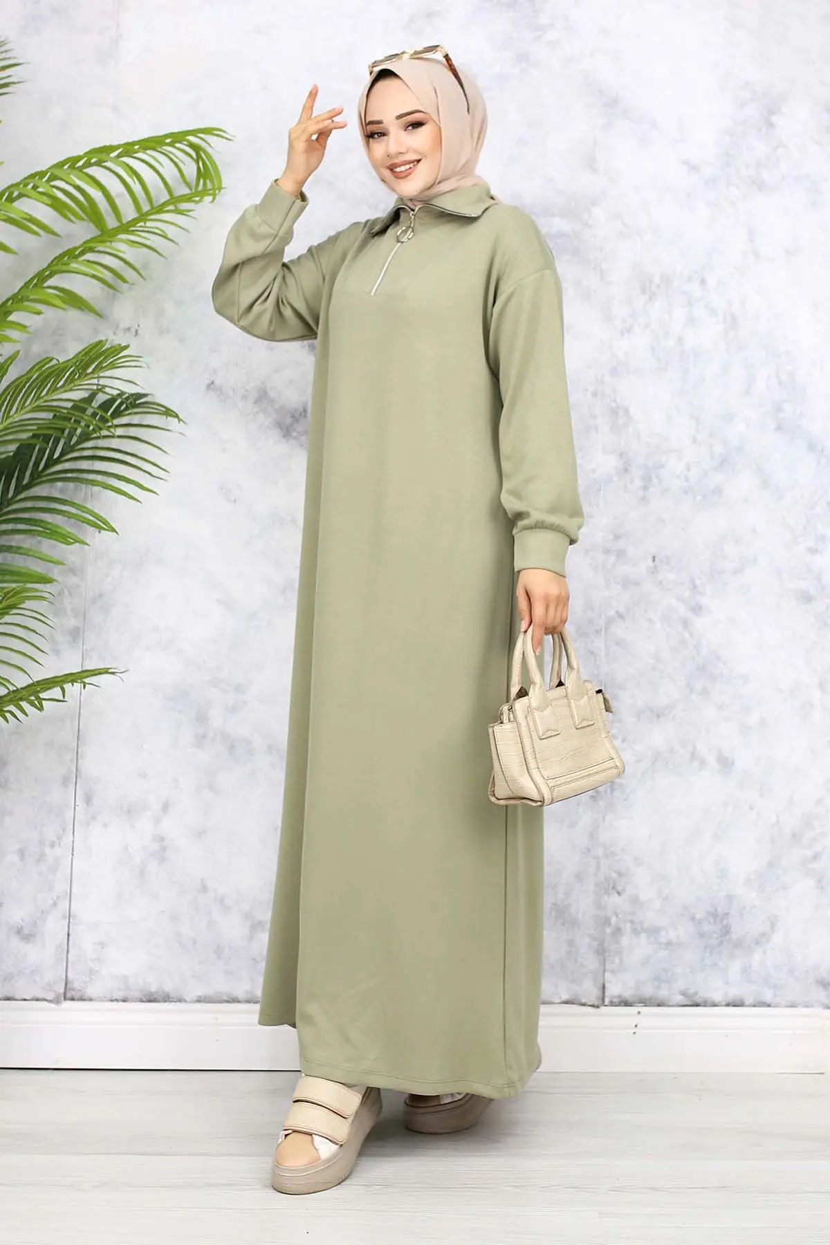Basic Hijab Dress-detail