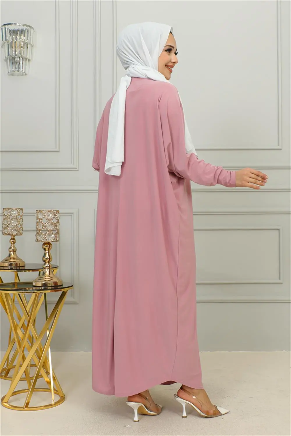 Bat Sleeve Casual Dress-detail