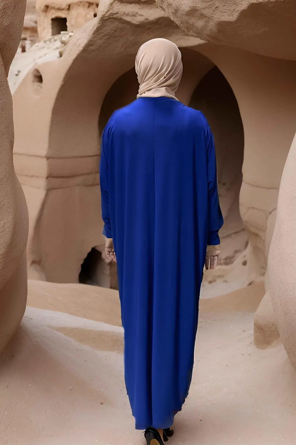 Bat Sleeve Casual Dress-detail