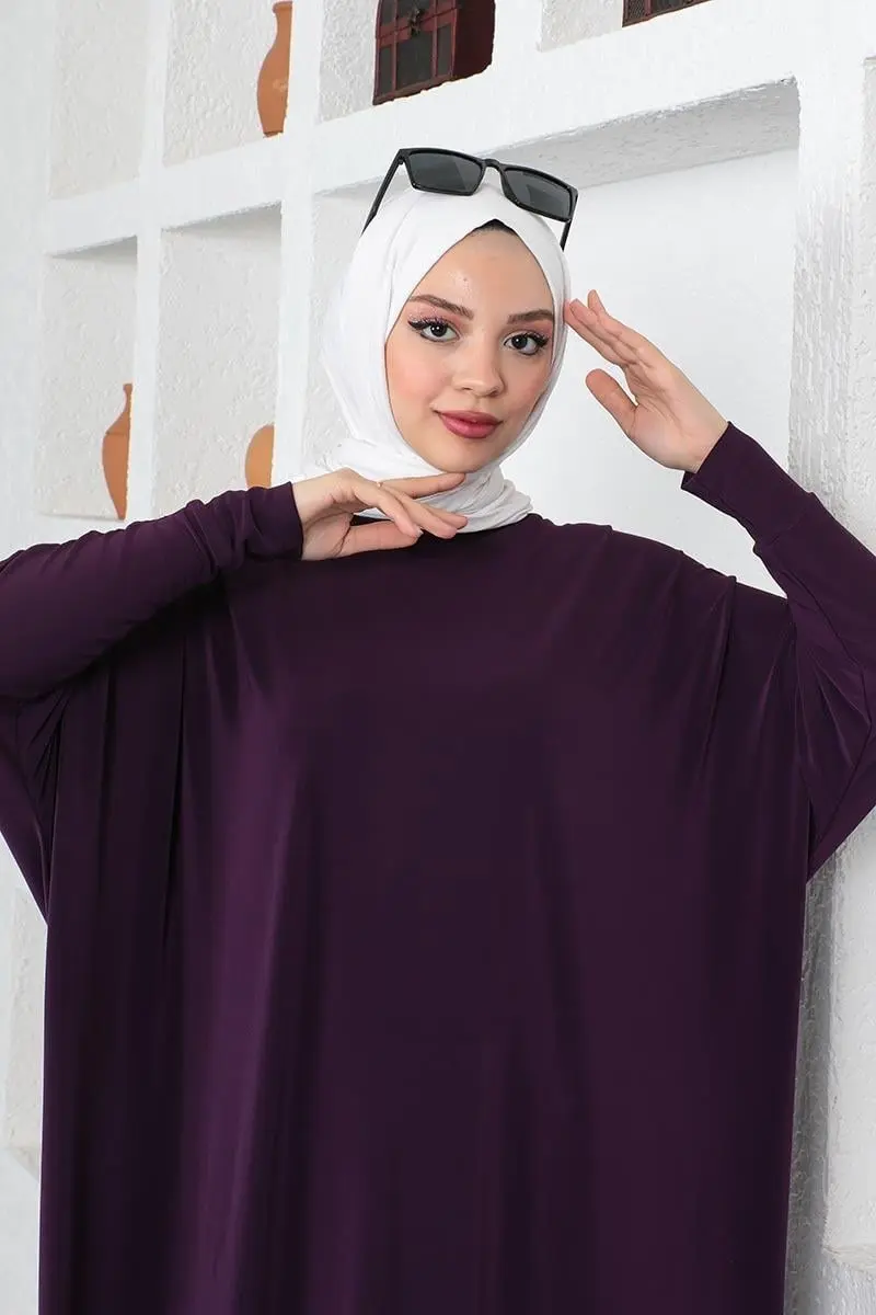 Bat Sleeve Loose Tunic-detail