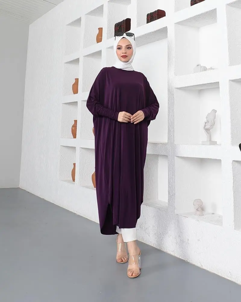 Bat Sleeve Loose Tunic-detail