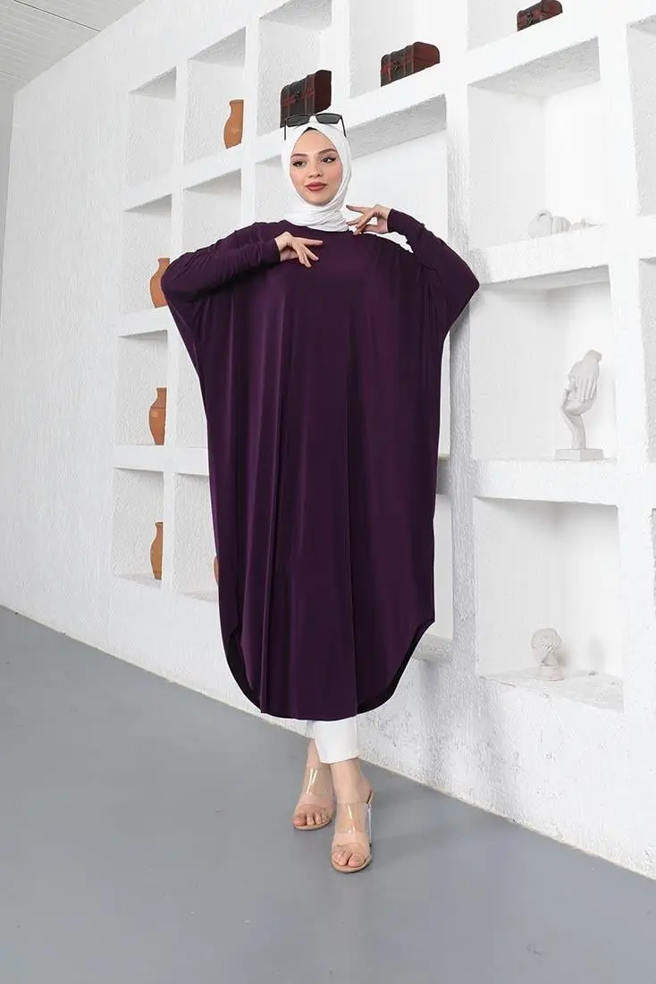 Bat Sleeve Loose Tunic-detail