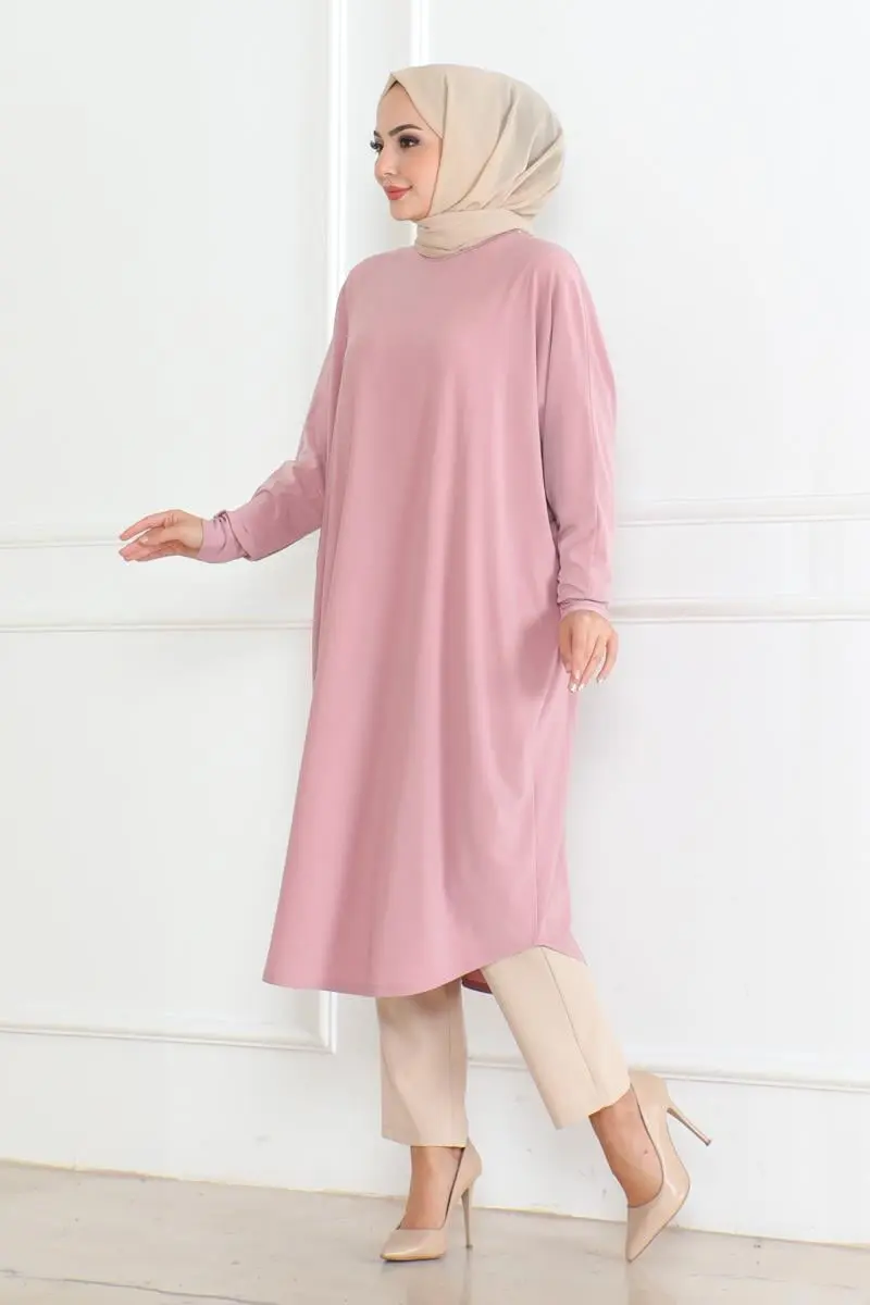 Bat Sleeve Loose Tunic-detail