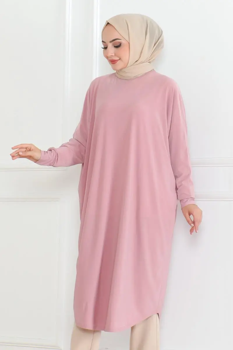 Bat Sleeve Loose Tunic-detail
