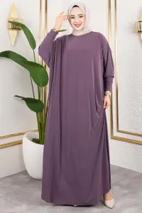 Bat Sleeve Sandy Dress