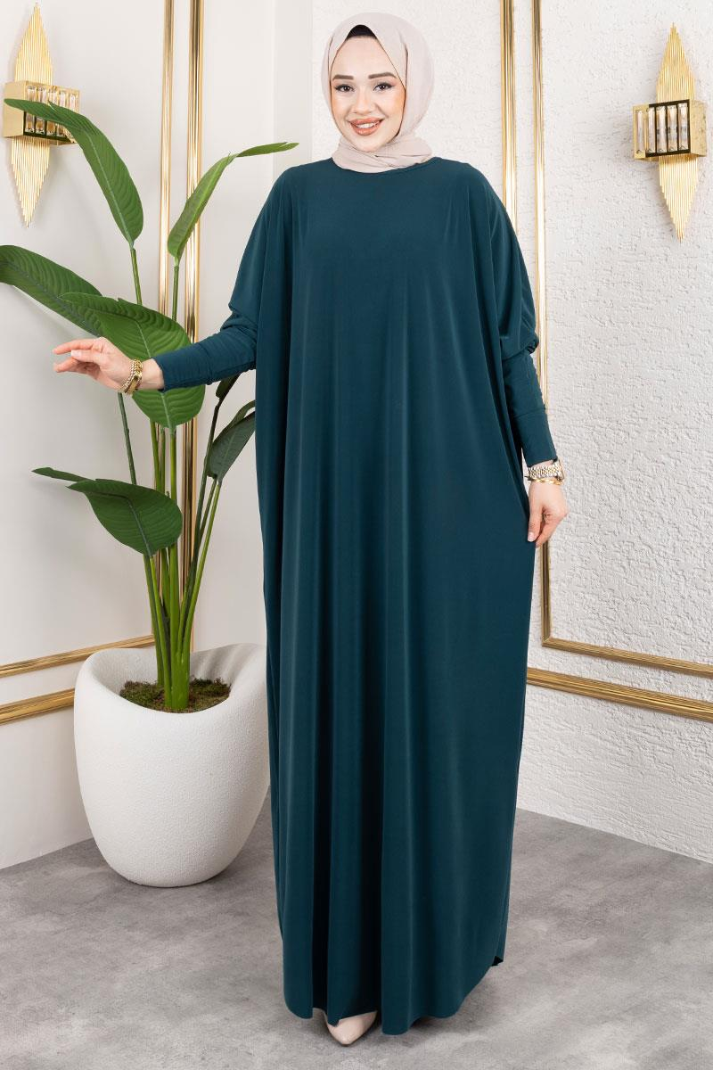 Bat Sleeve Sandy Dress