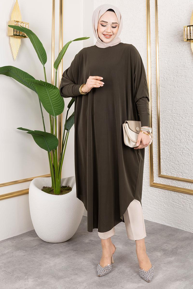 Bat Sleeve Sandy Tunic