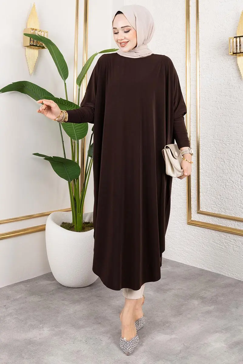 Bat Sleeve Sandy Tunic-detail