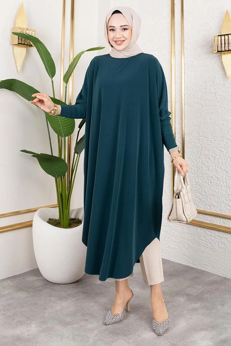 Bat Sleeve Sandy Tunic-detail