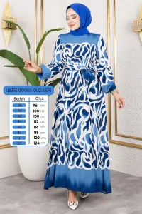 Batik Patterned Hijab Dress