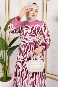 Batik Patterned Hijab Dress