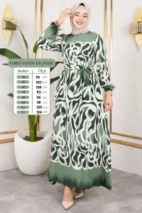 Batik Patterned Hijab Dress