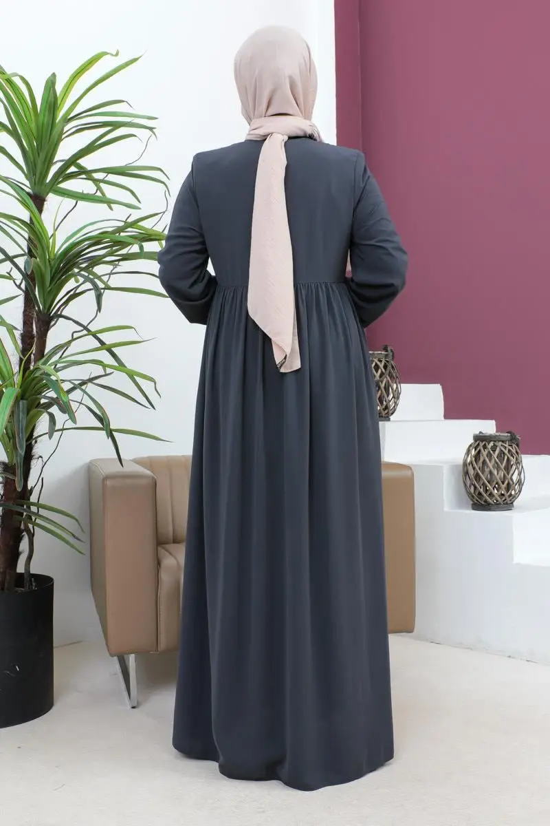 Beaded Embroidered Abaya-detail