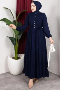 Belmando Dress With Gold Buttons