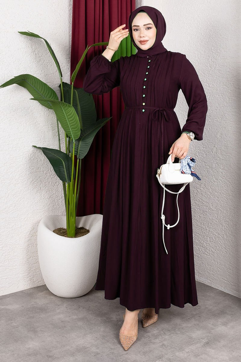 Belmando Dress With Gold Buttons