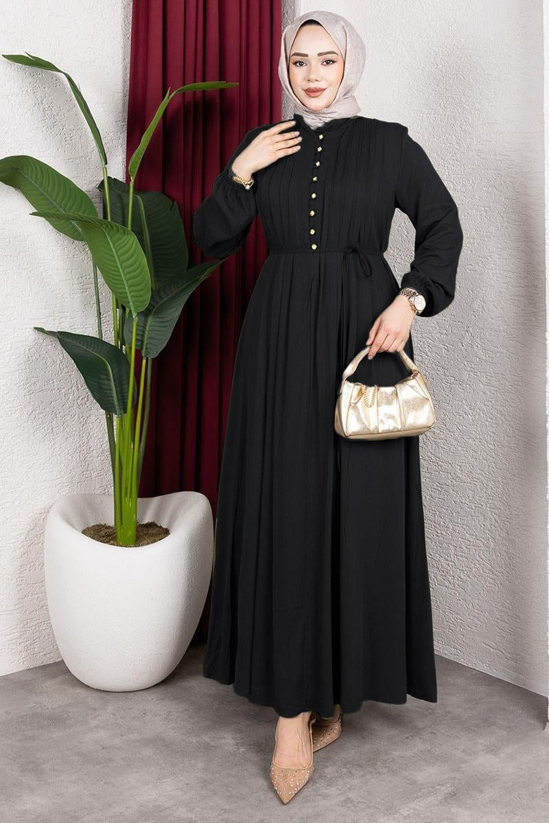 Belmando Dress With Gold Buttons