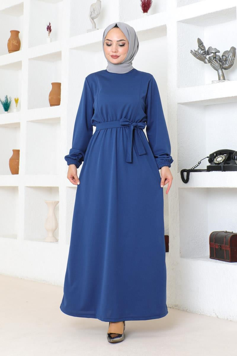 Belt Detailed Hijab Dress