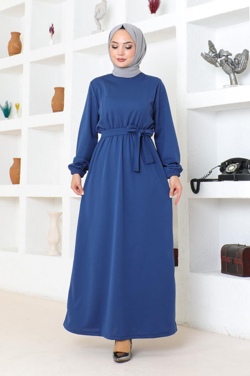 Belt Detailed Hijab Dress