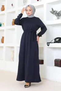 Belt Detailed Hijab Dress