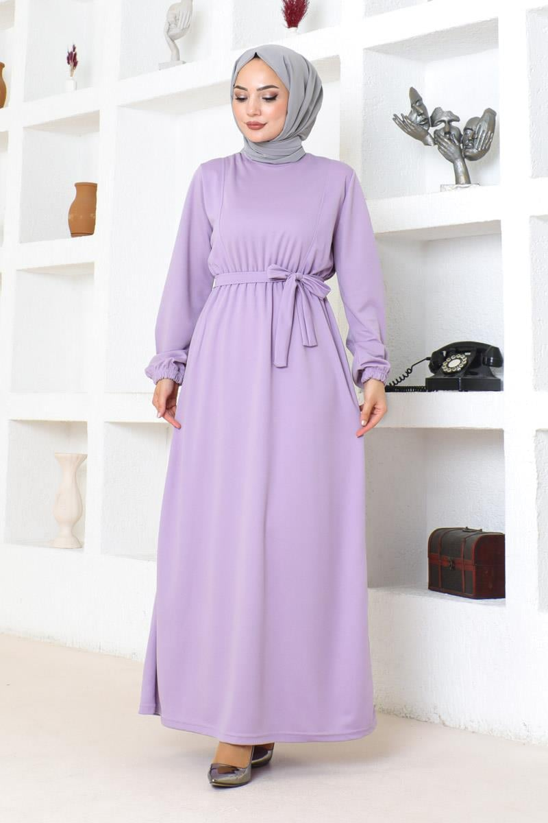 Belt Detailed Hijab Dress