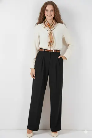 Belted Hijab Trousers
