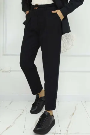 Belted Linen Trousers