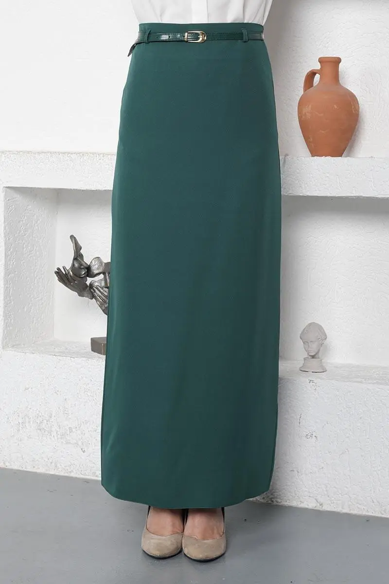 Belted Pencil Skirt-detail