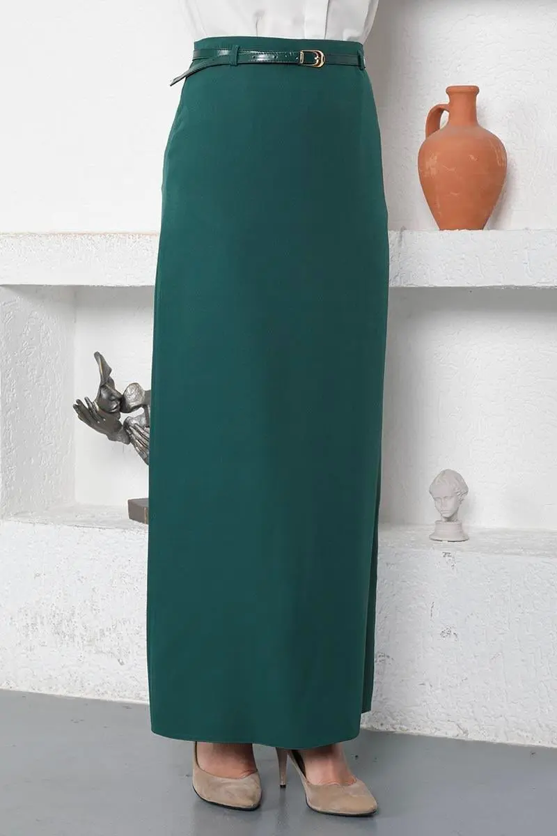 Belted Pencil Skirt-detail