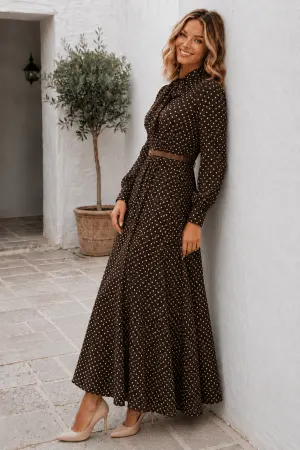 Belted Polka Dot Dress