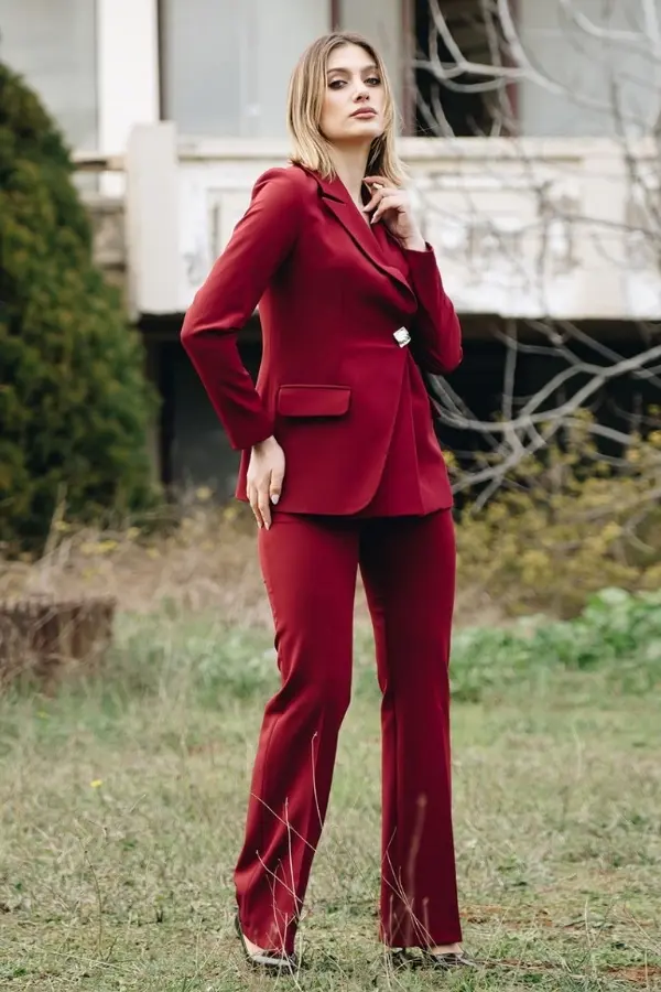 Big Size Nova Trouser Jacket Suit-detail