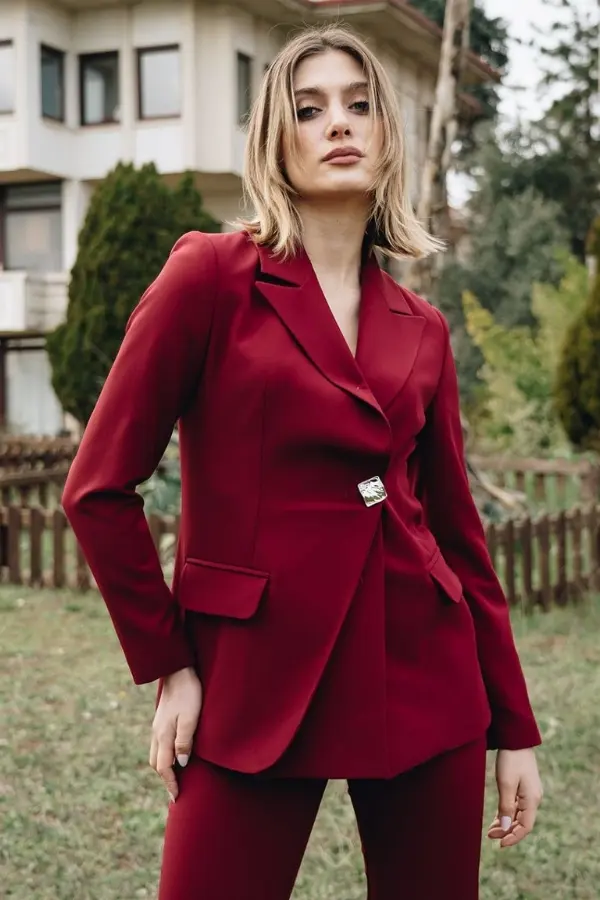 Big Size Nova Trouser Jacket Suit-detail