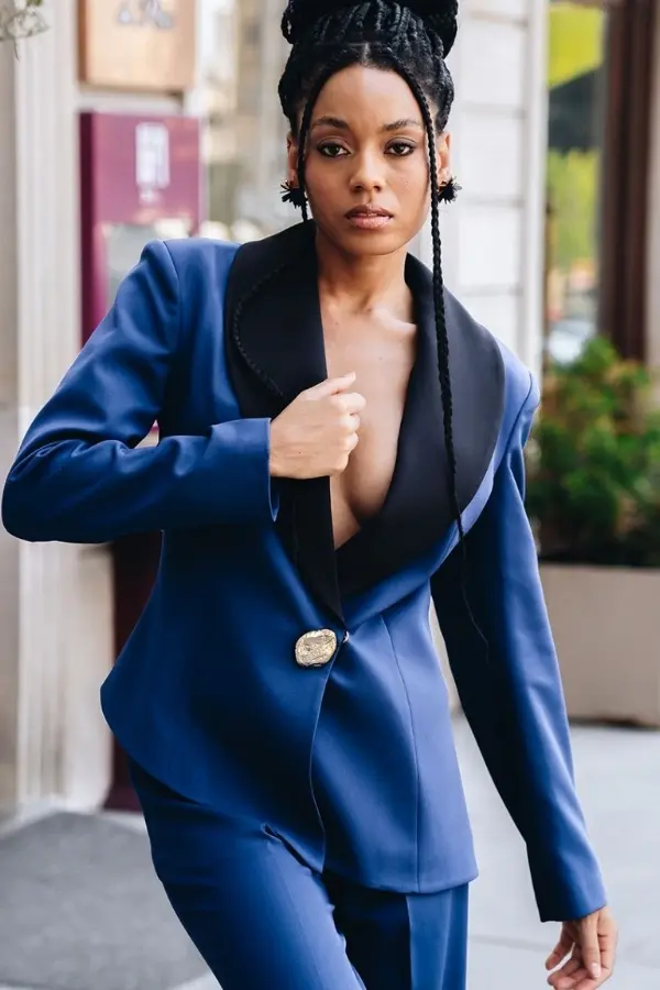 Big Size Vera Trouser Jacket Suit-detail