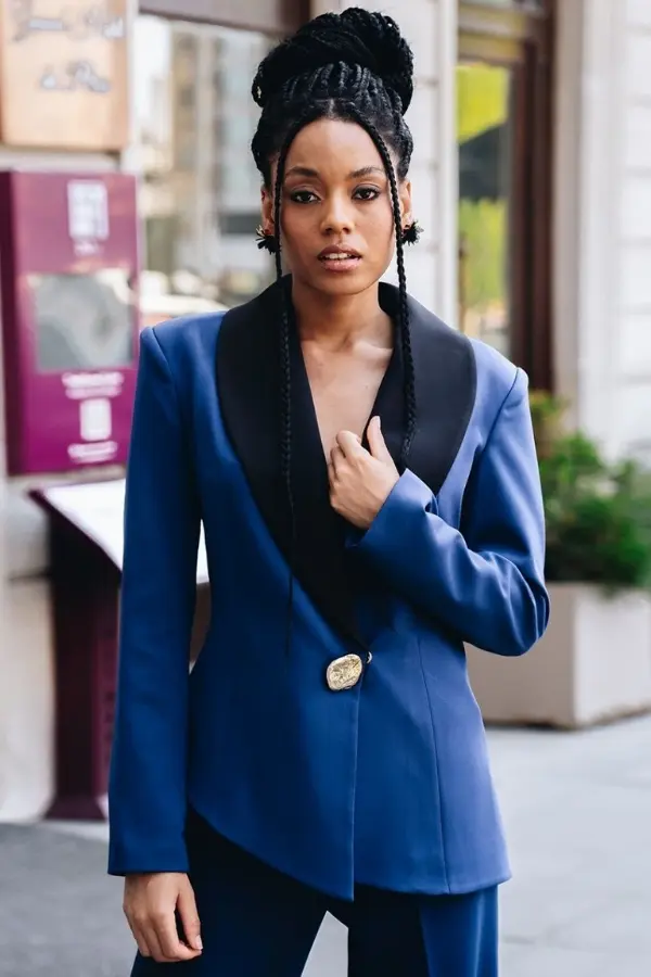 Big Size Vera Trouser Jacket Suit-detail