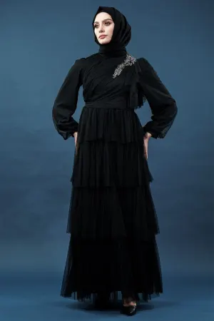 Black Color Evening Dress