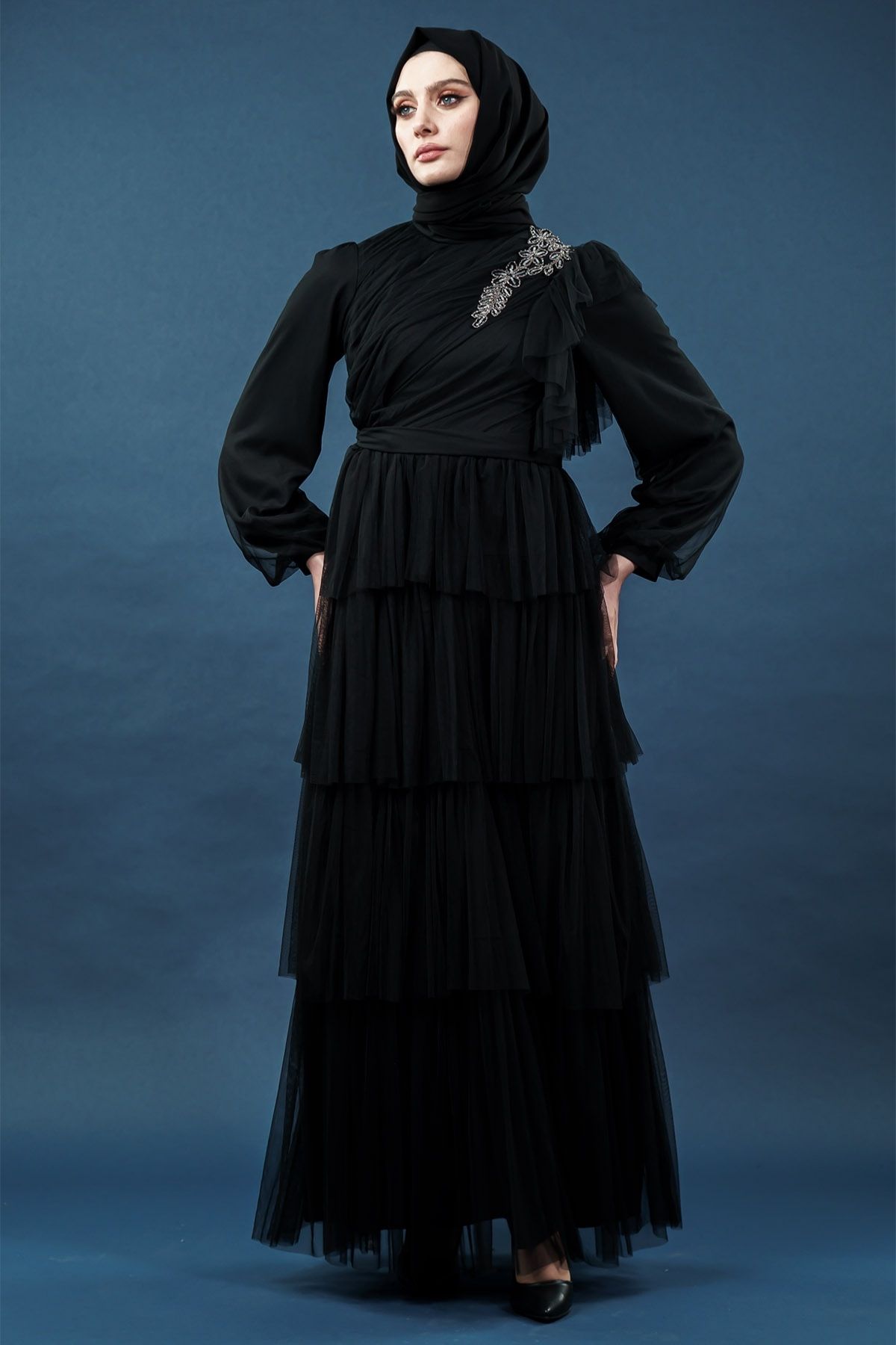 Black Color Evening Dress