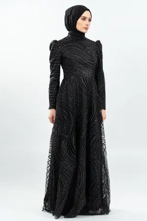 Black Color Evening Dress