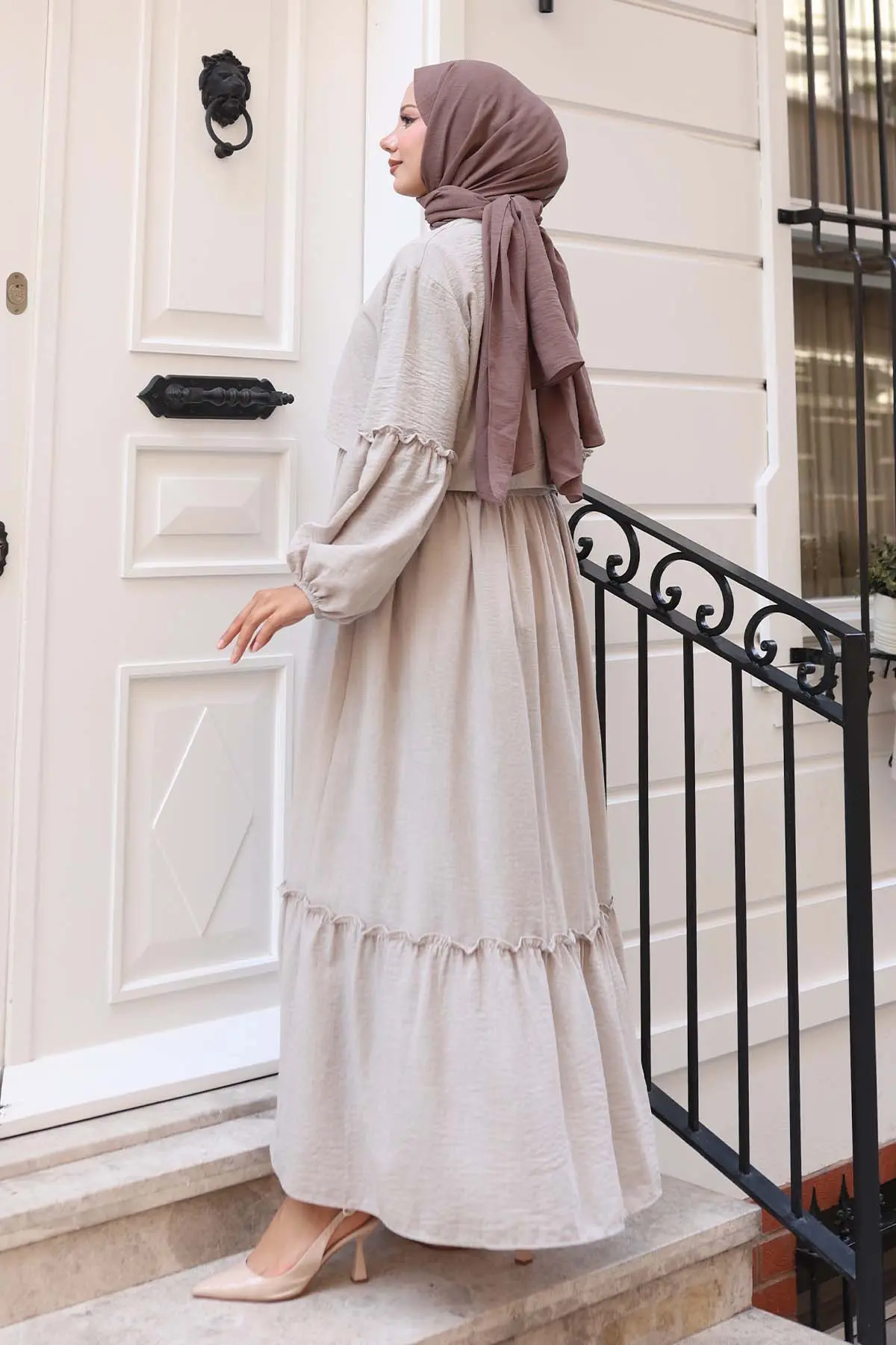 Bow Detail Dress Set-detail