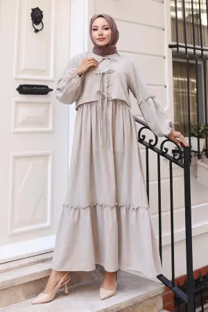 Bow Detail Dress Set