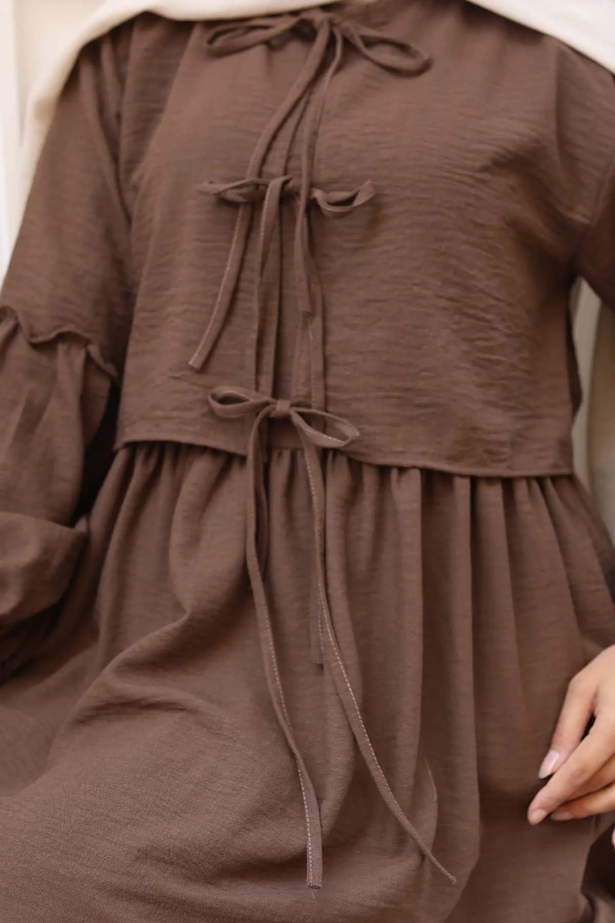 Bow Detail Dress Set-detail