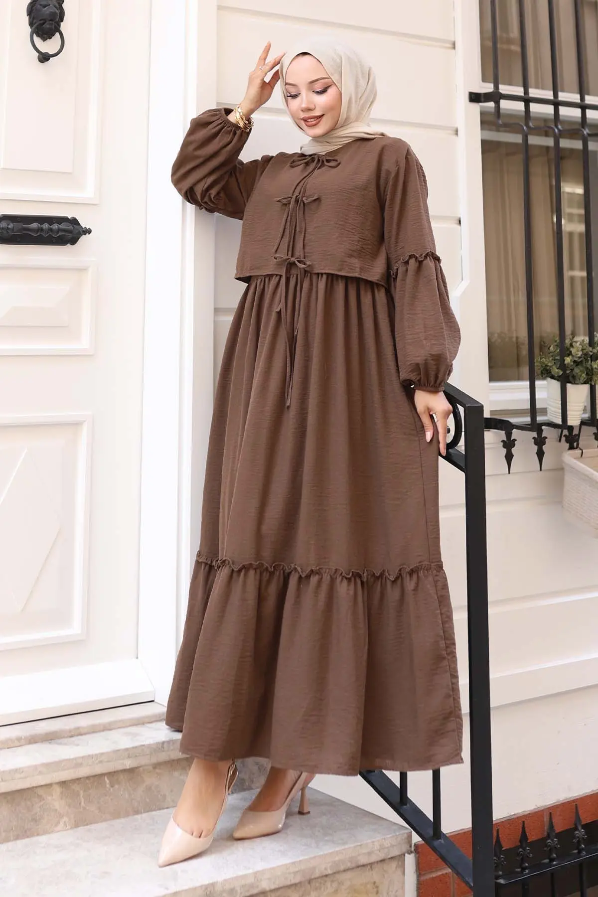 Bow Detail Dress Set-detail