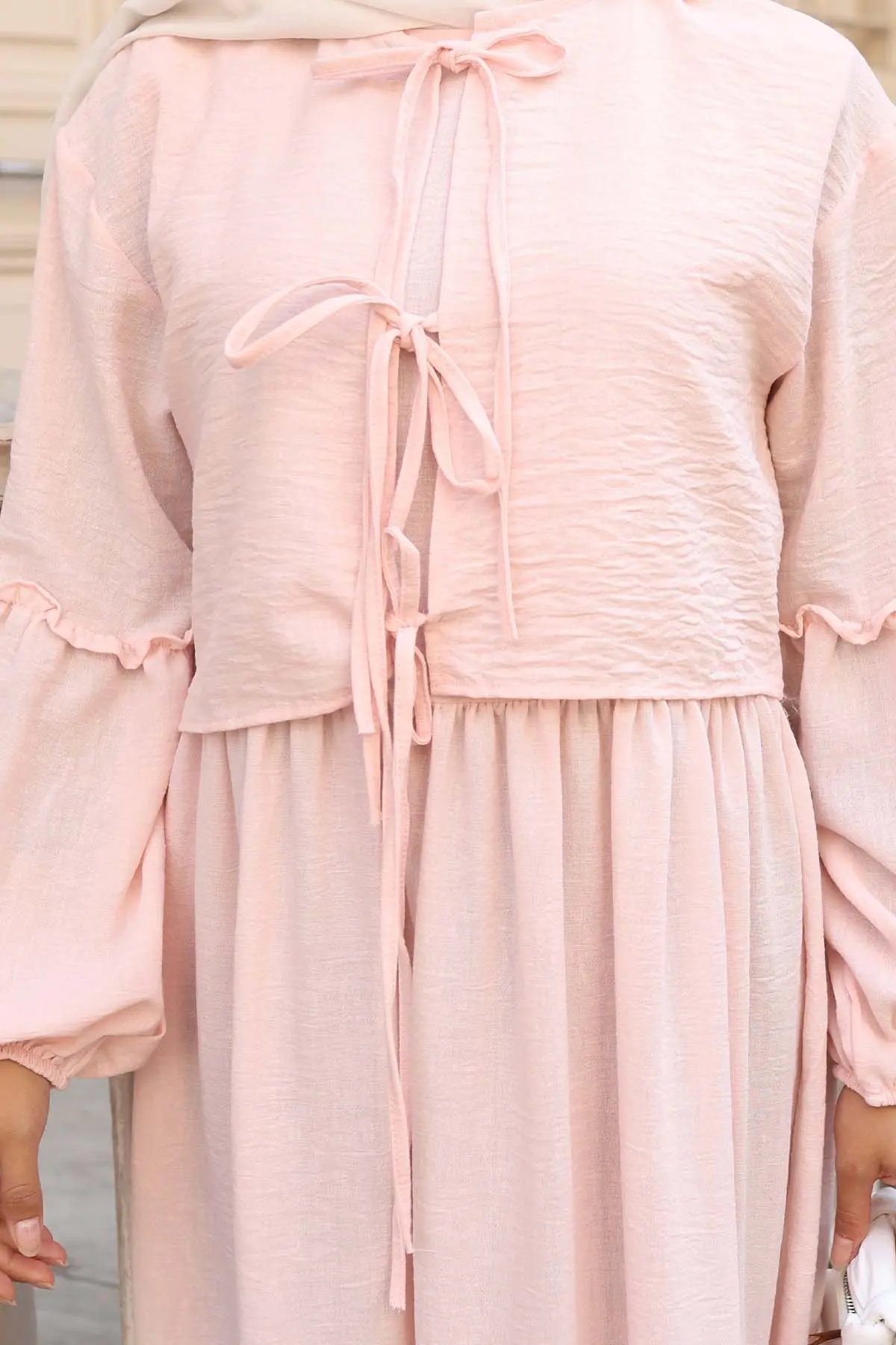 Bow Detail Dress Set-detail